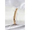 316L Çelik Gold Renk Yazı Yazmaya Uygun Kadın Bileklik - TJ-BB7916