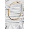 316L Çelik Gold Renk Zincir Kadın Kolye - TJ-BKO10631