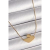 316L Çelik Gold Renk Zincir Kuğu Model Kadın Kolye - TJ-BKO9873