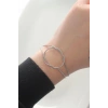 316L Çelik Gümüş Renk Düğüm Model Bileklik - TJ-BB6043