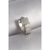 316L Çelik Gümüş Renk Zirkon Taşlı Tragus Piercing - TJ-PR1305