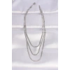 316L Çelik İtalyan Zincir Gümüş Renk Çoklu Kolye - TJ-BKO8698