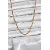 316L Çelik Zincir Gold Renk 60 cm Yılan Zincir Kadın Kolye - TJ-BKO10682