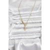 316L Çelik Zincir Gold Renk Kelebek Model Kadın Kolye - TJ-BKO10676