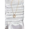 316L Çelik Zincir Gold Renk Model Kadın Kolye - TJ-BKO10688