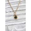 316L Çelik Zincir Gold Renk Vintage Model Kadın Kolye - TJ-BKO10687