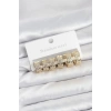 316L Çelik Zirkon Taşlı Gold Halka Küpe Seti - TJ-BKP11518