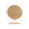 35 cm Hasır Yuvarlak Amerikan Servis Altlığı (Supla)