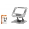 360 Derece Döner Katlanir Ayarlanabilir Masaüstü Tablet Ve Telefon Standi Metal - Gümüş HDX8022