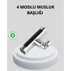 360° Dönebilen Musluk Başlığı 4 Fonksiyonlu Su Tasarruflu Ve Dayanıklı