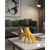 3d Dekoratif Sarı El Obje 17x16 Cm Şık Ve Dikkat Çekici Tasarım