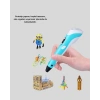 3d Kalem Ergonomik Ve 1.75 Mm Filament Destekli Fdm Yazıcı Kalemi