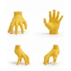 3d Sarı El Heykeli 17x16 Cm Raf Ve Masa Üstü Dekor