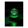 3D Satürn Kız Küre Kristal Led Gece Lambası – USBli Ahşap Standlı LED Masa & Gece Lambası RGB