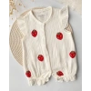 3lu Muslin Kız Bebek Tulum Set