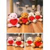 4 Adet Mini Lüx Ayıcık Kalpli Love Yazılı Hediyelik Ayıcık 11 cm x 9 cm