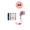 4 Adet Parfüm Şişesi Taşınabilir Mini Doldurulabilir Atomizer Parfüm Şişeleri Boş Küçük