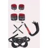 4 Lü Kol Bacak Kırbaç Maske Orta Tutturucu Deri Set 700418