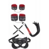4 Lü Kol Bacak Kırbaç Maske Orta Tutturucu Deri Set 700418