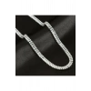 4 mm Baget Taşlı Zirkon Lüks Çelik Kolye