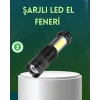 4 Modlu Usb Şarjlı Led El Feneri Kamp Ve Outdoor