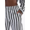 4007 Uzun Kol Çizgili Gaffur Erkek  Pijama Takım