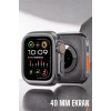 45 Mm Gri Kasa Ultra Akıllı Saat Sesli Görüşme Sağlık Takibi Suya Dayanıklı