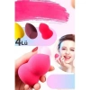 4lü Profesyonel Yüz Make-up Makyaj Sürgeri Armut Şeklinde Tatlı Islak Kuru Kullanım