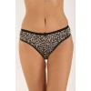 5 Adet Leopar Desenli Likralı Yumuşak Dokulu Kadın Slip Külot