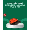 5 Metre Kablolu 4’lü Kırmızı Priz Makara