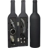 5 Parça Çelik Şişe Açacağı Seti Dekoratif Kılıf ile Şık Hediye Seti , Wine Opener Gift Set