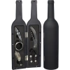 5 Parça Çelik Şişe Açacağı Seti Dekoratif Kılıf ile Şık Hediye Seti , Wine Opener Gift Set