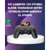 500 Dahili Oyunlu Taşınabilir Retro El Konsolu-2.4 İnç Renkli Ekranlı