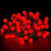 5m 28 Led Kırmızı Işık Şeffaf Kablo Fişli Eklemeli