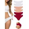 6 Adet Kadın Dikişsiz Lazer Kesim Esnek İz yapmayan Külot S10
