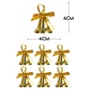 6 Adet Mini Çan Süs Yılbaşı Çam Ağacı Süsü 4 cm Altın Sarısı Kurdeleli Zil Gold Yılbaşı Çam Ağacı