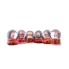 6 Adet Yeni Yıl  Noel Yılbaşı Temalı Mini Boy Işıklı Kar Küresi 6,5 cm -36A