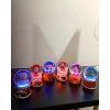 6 Adet Yeni Yıl   Yılbaşı Temalı Mini Boy Işıklı Kar Küresi 6,5 cm