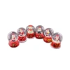 6 Adet Yeni Yıl   Yılbaşı Temalı Mini Boy Işıklı Kar Küresi 6,5 cm