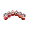 6 Adet Yeni Yıl  Yılbaşı Temalı Mini Boy Işıklı Kar Küresi 6,5 cm