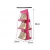 6 Gözlü Pratik Dolap İçi Çanta Askılığı/Organizer (Pembe)