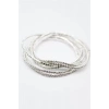 6lı Lastikli Bileklik - Gümüş