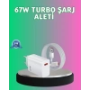 67 Watt Güçlü Turbo Şarj Aleti Samsung Note 10 Note 20 Uyumlu