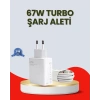 67 Watt Ultra Hızlı Şarj Adaptörü  Redmi 9 10 12c Uyumlu
