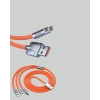 120 w Hızlı Çözüm Sunan 3ü 1 Usb Şarj Kablosu– Sağlam Gövde