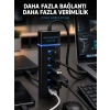 7 Port USB 3.0 Hub 5Gbps Süper Hızlı USB Çoklayıcı