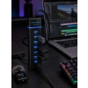 7 Port USB 3.0 Hub 5Gbps Süper Hızlı USB Çoklayıcı