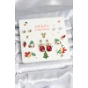 8 Çift Yılbaşı Temalı Kadın Küpe - TJ-BKP11398