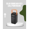 80000 Mah Solar Powerbank Göstergeli Fenerli Hızlı Şarj Taşınabilir Şarj Cihazı