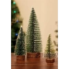 9 Adet Nevada Mini Çam Ağacı Uçlarına Kar Yağmış Karlı Yılbaşı Hediyesi  15-12-8  cm
